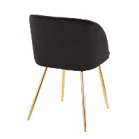 CH-FRAN-AU+BK2 Black Velvet Contemporary Chairs (Set of 2) - Luna-3