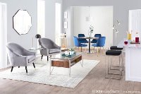 CHR-MATSE-BK+SV Silver Velvet Contemporary Accent Chair - Matisse-3