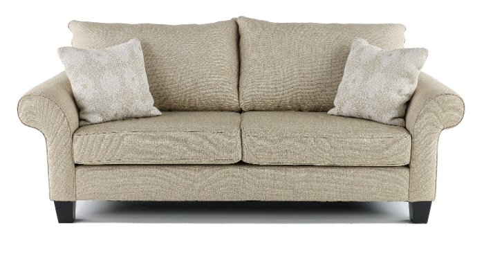 Conrad Casual Linen Beige Sofa
