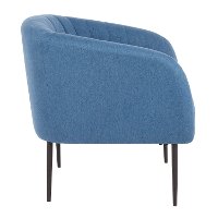 CHR-RENEE-BKBU Blue Fabric Modern Accent Chair - Renee-2
