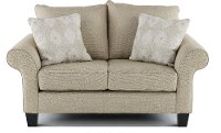 Conrad Casual Linen Beige Loveseat