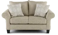 Conrad Linen Beige Loveseat