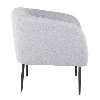 CHR-RENEE-BKGY Gray Fabric Modern Accent Chair - Renee-3