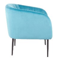 CHR-RENEE-BKVTQ Turquoise Velvet Modern Accent Chair - Renee-2