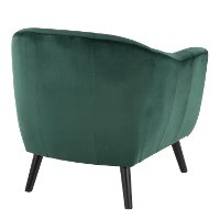CHR-RCKWLV-GN Green Velvet Contemporary Accent Chair - Rockwell-3