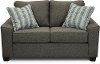 Contemporary Charcoal Gray Loveseat - Paxton