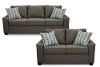 Contemporary Gray 2 Piece Living Room Set - Paxton