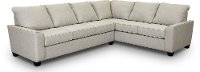 Linen 2 Piece Sectional Sofa with LAF Sofa - Paxton