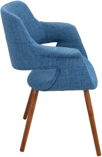 CHR-JY-VFL-BU Blue Mid-Century Modern Accent Chair - Vintage Flair-2