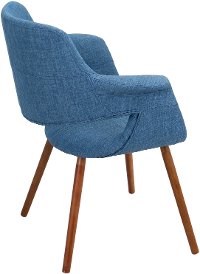 CHR-JY-VFL-BU Blue Mid-Century Modern Accent Chair - Vintage Flair-3