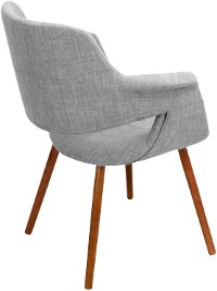 CHR-JY-VFL-LGY Gray Mid Century Modern Accent Chair - Vintage Flair-3