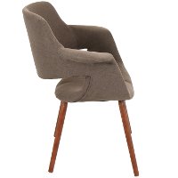 CHR-JY-VFL-MBN Medium Brown Mid Century Modern Accent Chair - Vintage Flair-2