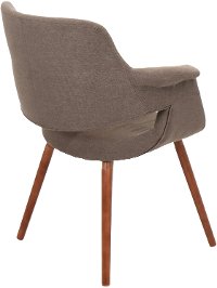 CHR-JY-VFL-MBN Medium Brown Mid Century Modern Accent Chair - Vintage Flair-3