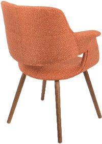 CHR-JY-VFL-O Orange Mid Century Modern Accent Chair - Vintage Flair-3
