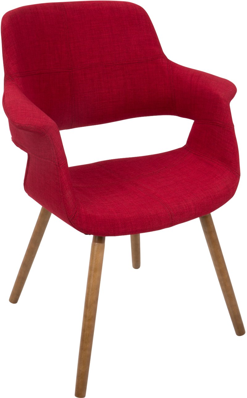 Red Mid Century Modern Accent Chair Vintage Flair Rc Willey Red Mid Century Modern Accent Chair Vintage Flair Rc Willey
