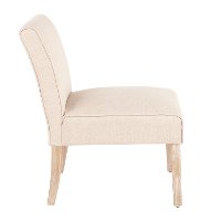 CHR-VNEO-WWBG/CHAIR Contemporary Beige Armless Accent Chair - Vintage Neo-2