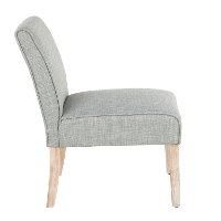 CHR-VNEO-WWGN Contemporary Green-Gray Armless Accent Chair - Vintage Neo-2