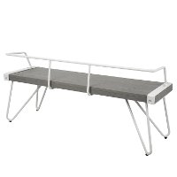 DC-STFBEN-GY+W White and Gray Industrial Bench - Stefani-3