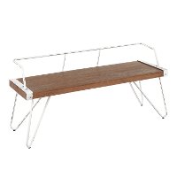 DC-STFBEN-VW+BN White and Brown Industrial Bench - Stefani-2