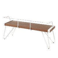 DC-STFBEN-VW+BN White and Brown Industrial Bench - Stefani-4