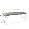 DC-STFBEN-VW+BN White and Gray Industrial Bench - Stefani