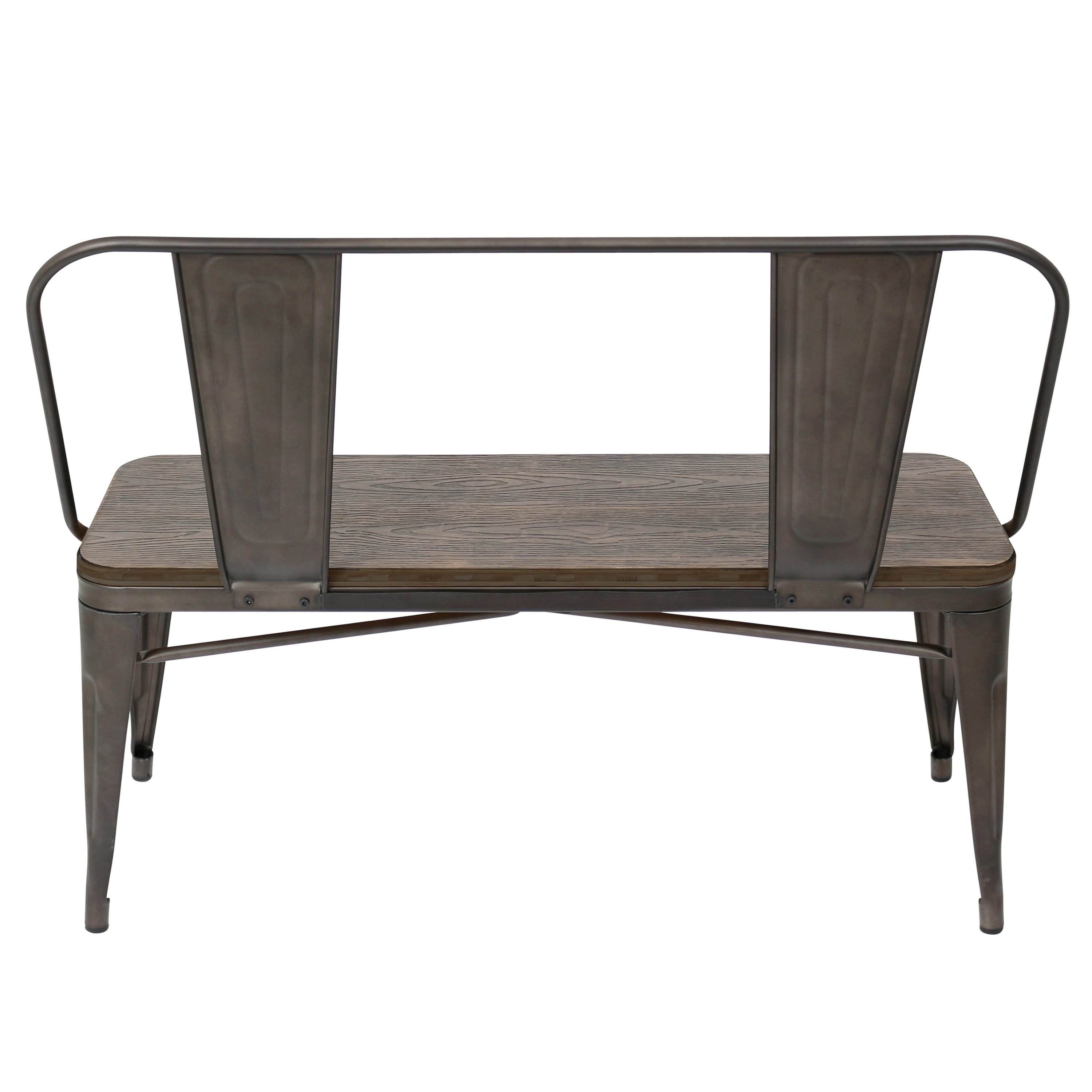 DC-TW-OR-BENCH Antique and Espresso Farmhouse Bench - Oregon-3