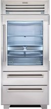 Sub-Zero 36 Inch Pro Refrigerator with Glass Door