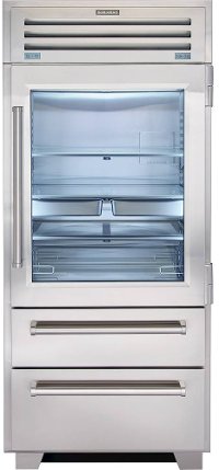 PRO3650G/RH Sub-Zero 36 Inch Pro Refrigerator with Glass Door