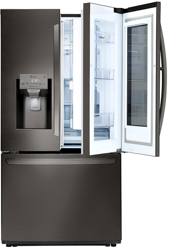 LFXC22596D LG 21.9 cu ft Counter Depth French Door Refrigerator with Door-in-Door - Black Stainless Steel-4