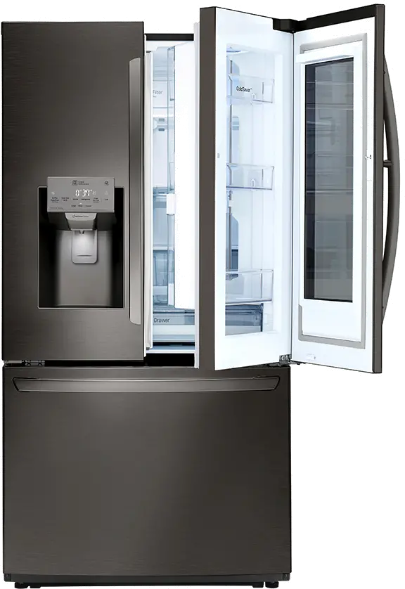 LFXC22596D LG 21.9 cu ft French Door Refrigerator - Counter Depth Black Stainless Steel-4