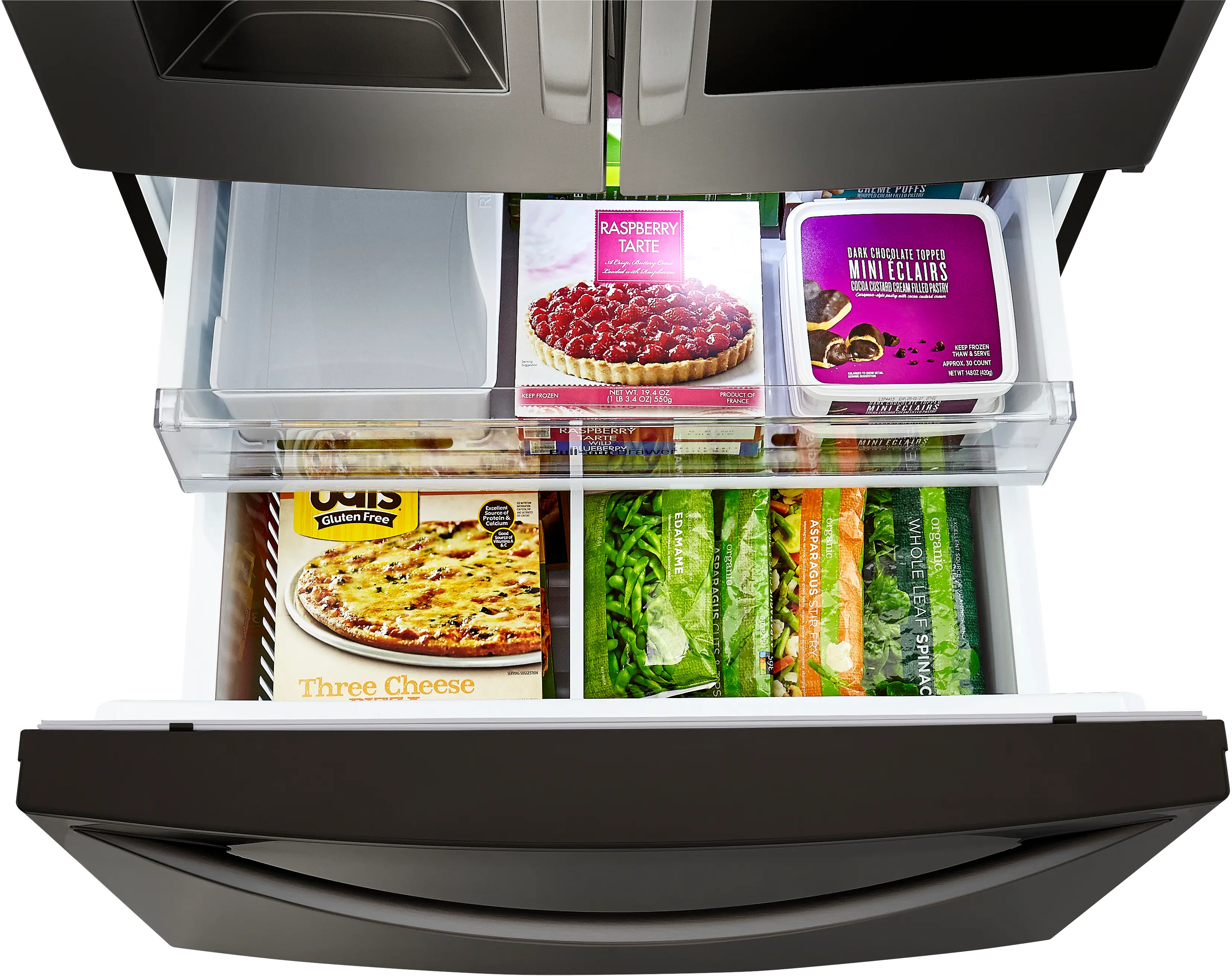LFXC22596D LG 21.9 cu ft French Door Refrigerator - Counter Depth Black Stainless Steel-6