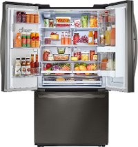 LFXC22596D LG Counter Depth French Door Smart Refrigerator with Door-in-Door - 21.9 cu. ft., 36 inch Black Stainless Steel-2