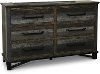 Rustic Gray Dresser - Loft