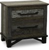Rustic Gray Nightstand - Loft