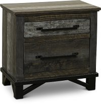 Rustic Gray Nightstand - Loft