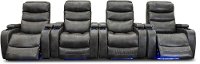 Slate Gray 4 Piece Power Home Theater Seating - Cinema-4