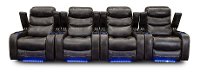 Coffee Brown Power Home Theater Recliner - Cinema-5