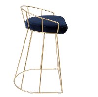 B26-CNRY-AU+BU2 Blue and Gold 26 Inch Counter Height Stool (Set of 2) - Canary-2
