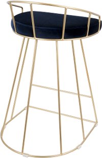 B26-CNRY-AU+BU2 Blue and Gold 26 Inch Counter Height Stool (Set of 2) - Canary-3