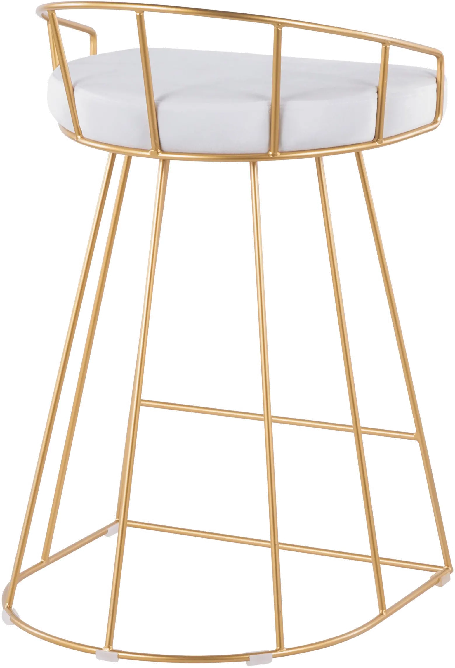 B26-CNRY-AU+VW2 Set of White Velvet Stools-3
