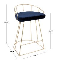 B26-CNRY-AU+VW2 Set of White Velvet Stools-4