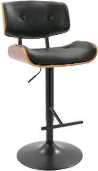BS-JY-LMB-WL+BK Lombardi Mid Century Modern Bar Stool