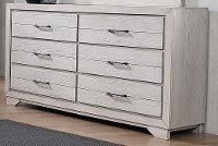 White Sands Rustic Contemporary White Dresser