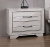 Contemporary White Nightstand - White Sands