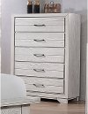 Contemporary White Chest of Drawers - White Sands