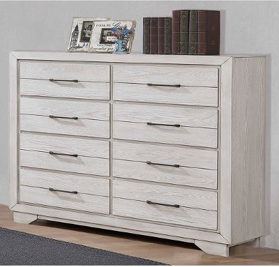 Rustic Contemporary White Gentlemen's Chest - White Sands
