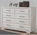 White Sands Rustic Chalk White Gentlemen's Chest