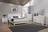 White Sands 4 Piece Queen Bedroom Set