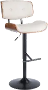 BS-JY-LMB WL+CR Lombardi Mid Century Modern Adjustable Bar Stool