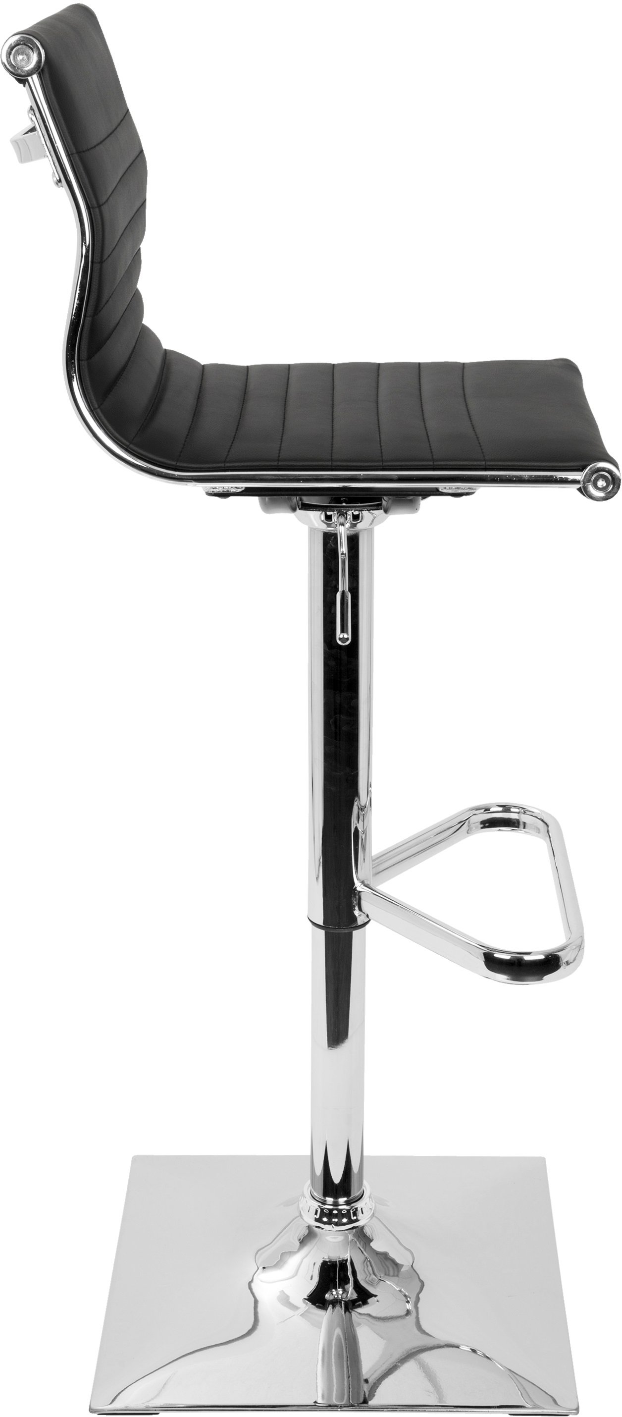 BS-TW-MASTER-BK Master Black & Chrome Adjustable Bar Stool-2